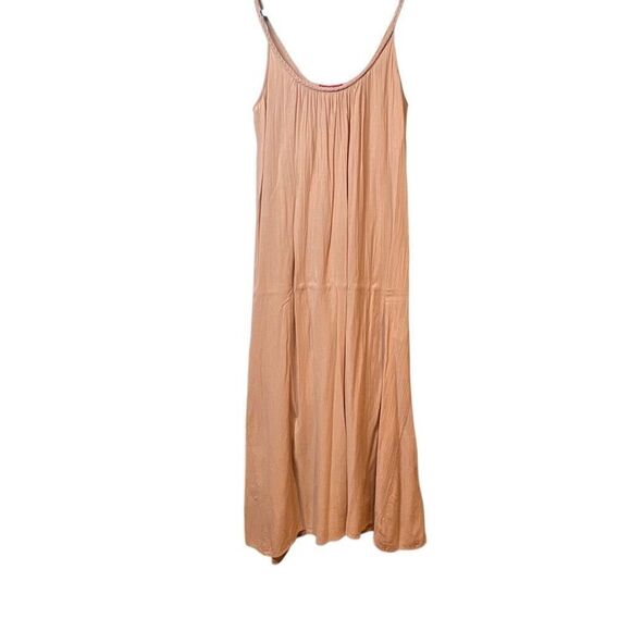 Lisa Curran Blush Pink Maxi Dress Braided Strap Flowy Boho Resort Wear Size S/M - Picture 12 of 13